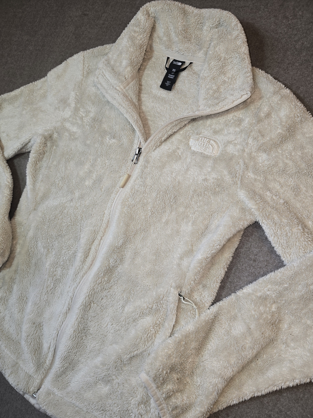 The North Face Cozy Women’s Cream Teddy Fleece Jacket XS